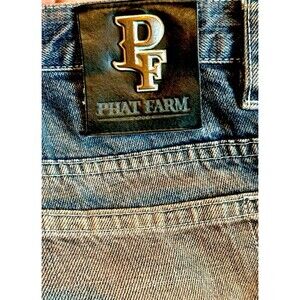 Vintage Y2K Phat Farm Baggy Jeans Men’s W38 L32 No Size Tag 100% Cotton Denim